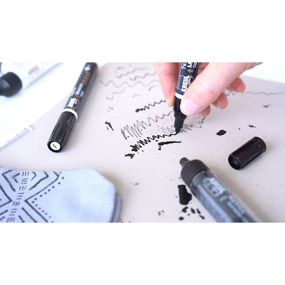 Artikelbild 7 für KREUL Opak fine Textilmarker weiß 1,0 - 2,0 mm, 1 St., Artikelnummer 115008