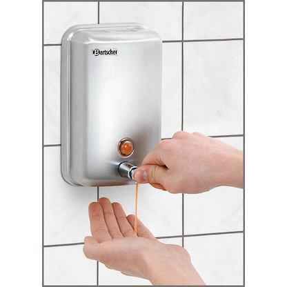 Artikelbild 2 für Bartscher Seifenspender CNS 850007 silber Chromnickelstahl gebürstet 1,0 l, Artikelnummer 425377