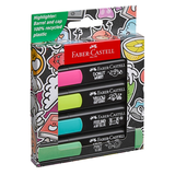 Artikelbild 1 für FABER-CASTELL Graffiti Textmarker farbsortiert, 4 St., Artikelnummer 457608