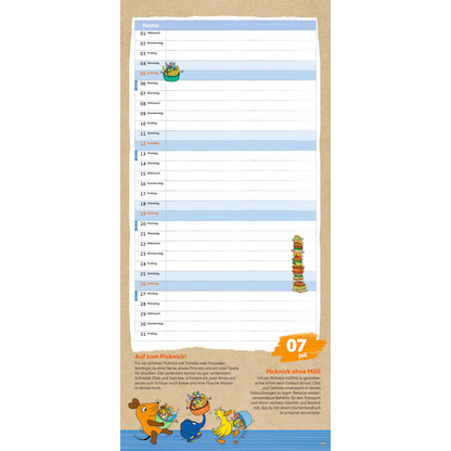 Artikelbild 8 für Heye Familienkalender Maus 2026, Artikelnummer 551568