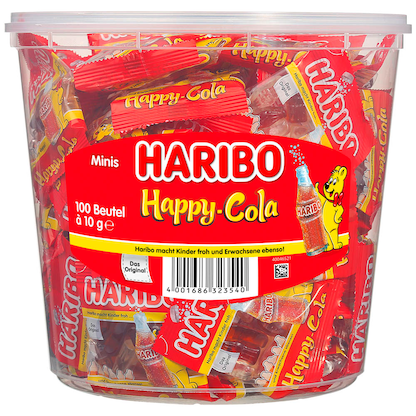 Artikelbild 4 für HARIBO Happy Cola Minibeutel Fruchtgummi 100 St., Artikelnummer 226340