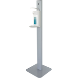 Artikelbild 1 für helit Desinfektionsspender stehend the aseptic H6817087 silber, weiß Stahl, Kunststoff 1,0 l, Artikelnummer 334633