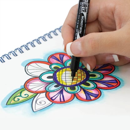 Artikelbild 3 für Tombow MONO twin Permanentmarker schwarz 0,4 - 0,8 mm, 1 St., Artikelnummer 300253