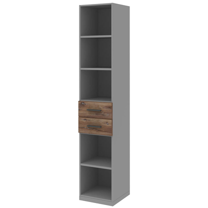 Artikelbild 8 für röhr Regalschrank quantum, 180/D65/6120-85-R1 grau, eiche 40,0 x 41,9 x 220,5 cm, Artikelnummer 722324