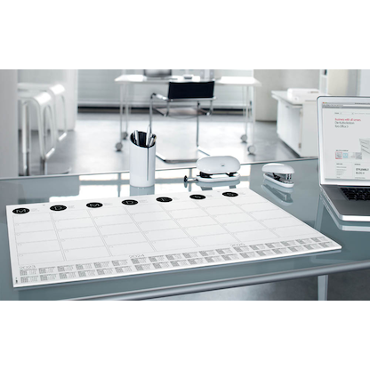 Artikelbild 6 für SIGEL Schreibtischunterlage MONATSPLANER 2020/2021/2022 schwarz/weiß Papier 59,5 x 41,0 cm, 12 Blatt, Artikelnummer 481119