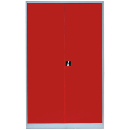 Artikelbild 2 für LÜLLMANN Stahlschrank 530384 feuerrot, lichtgrau 120,0 x 60,0 x 195,0 cm, aufgebaut, Artikelnummer 182968