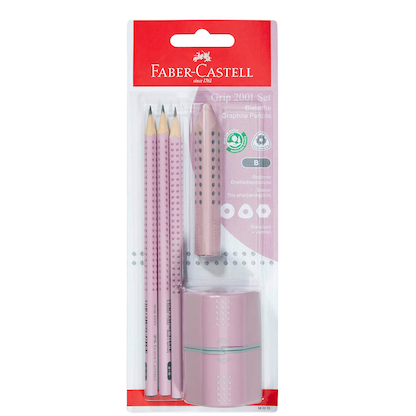 Artikelbild 20 für FABER-CASTELL GRIP 2001 Bleistift-Set B rose shadow, 1 Set, Artikelnummer 370474