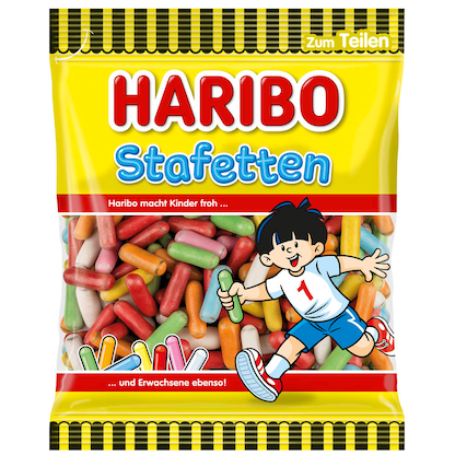 Artikelbild für HARIBO STAFETTEN Lakritz 160,0 g, Artikelnummer 348942
