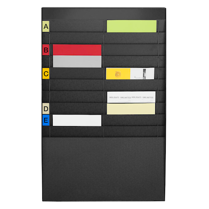 Artikelbild 3 für PAPERFLOW Sortiertafel schwarz DIN A4 20 Fächer, Artikelnummer 290419