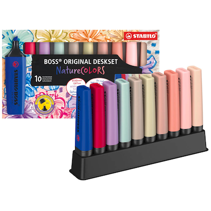 Artikelbild 3 für STABILO BOSS Original Deskset Wildflower Edition Textmarker farbsortiert, 10 St., Artikelnummer 692123