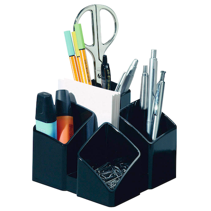 Artikelbild 16 für HAN Stiftehalter SCALA schwarz Polystyrol 4 Fächer 12,5 x 12,5 x 10,0 cm, Artikelnummer 529339