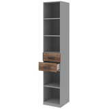 Artikelbild 1 für röhr Regalschrank quantum, 180/D65/6120-85-R1 grau, eiche 40,0 x 41,9 x 220,5 cm, Artikelnummer 722324