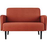 Artikelbild 1 für meet powered by PAPERFLOW 2-Sitzer Sofa LISBOA rost schwarz Stoff, 1 St., Artikelnummer 851218