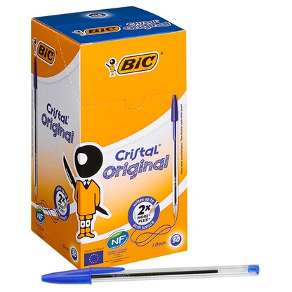 Artikelbild 5 für BIC Kugelschreiber Cristal transparent, Schreibfarbe: blau, 50 St., Artikelnummer 831453