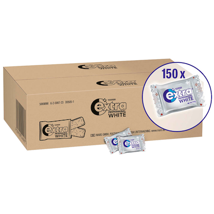 Artikelbild für extra® PROFESSIONAL WHITE Kaugummis 300 Dragees, Artikelnummer 129389
