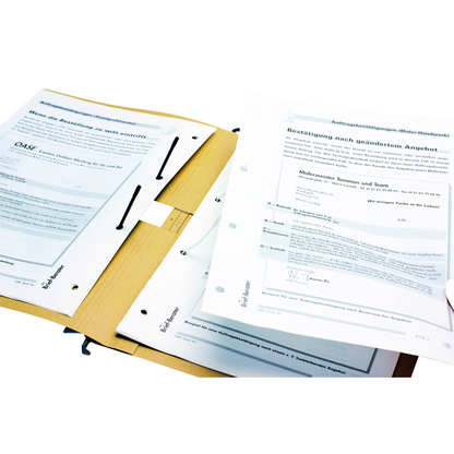 Artikelbild 2 für 25 ELBA Hängehefter vertic ULTIMATE Karton naturbraun 1 x kaufmännische BZ-Heftung, Artikelnummer 393959