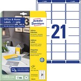 Artikelbild 1 für 210 AVERY Zweckform Adressetiketten 7160-10 weiß 63,5 x 38,1 mm, Artikelnummer 296733