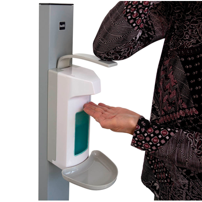 Artikelbild 3 für helit Desinfektionsspender stehend the aseptic H6817087 silber, weiß Stahl, Kunststoff 1,0 l, Artikelnummer 334633