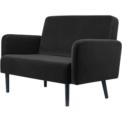 Artikelbild 2 für meet powered by PAPERFLOW 2-Sitzer Sofa LISBOA schwarz Stoff, 1 St., Artikelnummer 851081