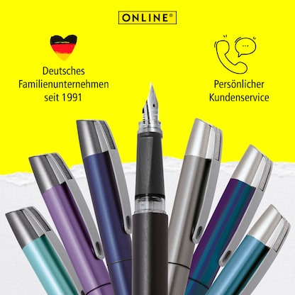 Artikelbild 5 für ONLINE® Campus Soft Patronenfüller schwarz M (mittel), Artikelnummer 238216