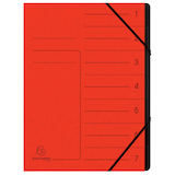 Artikelbild 1 für Exacompta Ordnungsmappe 7 Fächer rot, Artikelnummer 286961