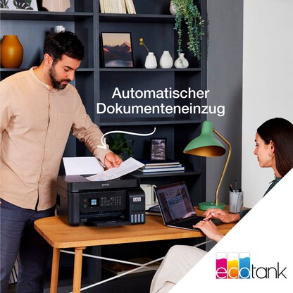 Artikelbild 9 für AKTION: EPSON EcoTank ET-3850 3 in 1 Tintenstrahl-Multifunktionsdrucker schwarz mit 30 Euro CashBack, Artikelnummer 649182
