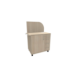 Artikelbild 1 für fm Oldenburg Bürowagen akazie 3 Ebenen 124,0 x 64,2 x 150,0 cm, Artikelnummer 510202