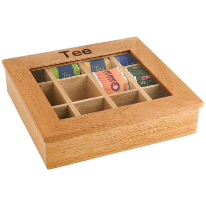 Artikelbild für APS Teebox hellbraun 31,0 x 28,0 cm, Artikelnummer 196958