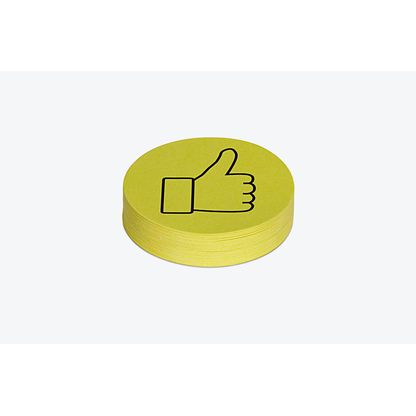 Artikelbild 6 für MAUL Moderationskarten gelb Ø 9,5 cm, 100 St., Artikelnummer 535591