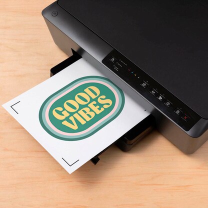 Artikelbild 3 für cricut™ Iron-On bedruckbare Aufbügelfolie weiß 21,0 x 29,7 cm, 5 St., Artikelnummer 299999