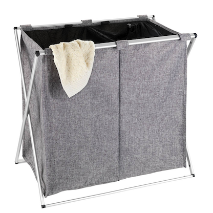 Artikelbild 7 für WENKO Wäschesortierer Duo grau, Artikelnummer 530321