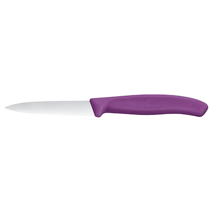 Artikelbild 2 für VICTORINOX Küchenmesser Swiss Classic silber, violett glänzend, Klinge: 8,0 cm, 1 St., Artikelnummer 533279