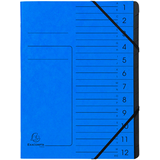 Artikelbild 1 für Exacompta Ordnungsmappen 12 Fächer blau, Artikelnummer 286983