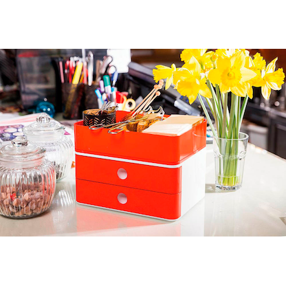 Artikelbild 3 für HAN Schubladenbox Smart Box plus ALLISON rot 1100-17, DIN A5 mit 3 Schubladen, Artikelnummer 965400