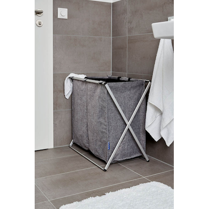 Artikelbild 8 für WENKO Wäschesortierer Duo grau, Artikelnummer 530321