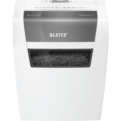 Artikelbild 3 für AKTION: LEITZ IQ Home Aktenvernichter mit Partikelschnitt P-4, 4 x 28 mm, bis 6 Blatt, weiß mit 5 Euro CashBack, Artikelnummer 435877