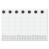 Artikelbild 1 für SIGEL Schreibtischunterlage MONATSPLANER 2020/2021/2022 schwarz/weiß Papier 59,5 x 41,0 cm, 12 Blatt, Artikelnummer 481119