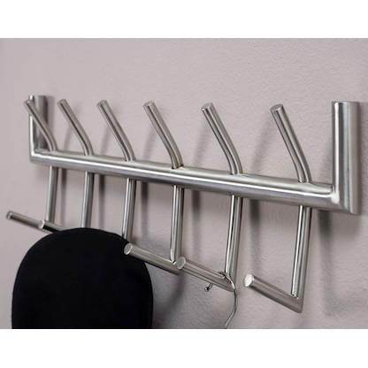 Artikelbild 5 für WOHNLING Wandgarderobe WL6.444 silber Metall 12 Haken 60,0 x 19,0 cm, Artikelnummer 908861