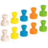 Artikelbild 1 für MAUL Kegelmagnete farbsortiert, Metall Ø 1,2 x 1,6 cm, 10 St., Artikelnummer 368377