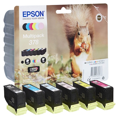 Artikelbild 6 für EPSON 378/T37884 schwarz, cyan, magenta, gelb, light cyan, light magenta Druckerpatronen, 6er-Set, Artikelnummer 432942
