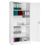 Artikelbild 1 für Gürkan Metallschrank 111517 verkehrsweiß 92,0 x 42,0 x 195,0 cm, aufgebaut, Artikelnummer 109049