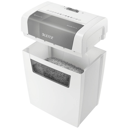 Artikelbild 5 für AKTION: LEITZ IQ Home Aktenvernichter mit Partikelschnitt P-4, 4 x 28 mm, bis 6 Blatt, weiß mit 5 Euro CashBack, Artikelnummer 435877