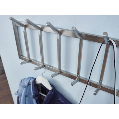 Artikelbild 5 für WOHNLING Wandgarderobe WL6.443 silber Metall 10 Haken 65,0 x 30,0 cm, Artikelnummer 910081