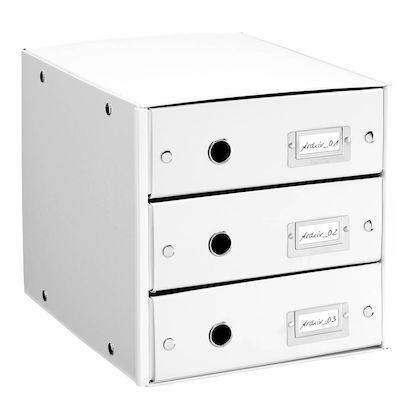 Artikelbild für AKTION: LEITZ Schubladenbox Click & Store weiß 60480001, DIN A4 mit 3 Schubladen mit Prämie nach Registrierung, Artikelnummer 682971