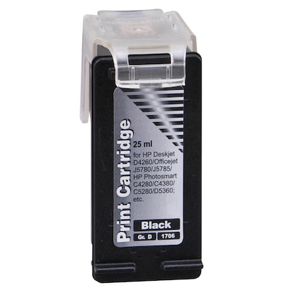 Artikelbild 3 für dots schwarz Druckerpatrone kompatibel zu HP 350XL (CB336EE), Artikelnummer 200345