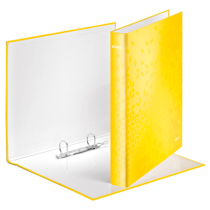 Artikelbild für AKTION: LEITZ WOW Ringbuch 2-Ringe gelb 4,0 cm DIN A4, 1 St. mit Prämie nach Registrierung, Artikelnummer 107203