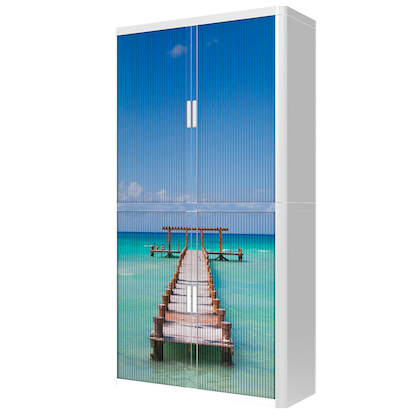 Artikelbild 3 für PAPERFLOW easyOffice Rollladenschrank Urlaub ohne Fachböden 110,0 x 41,5 x 204,0 cm, Artikelnummer 136883