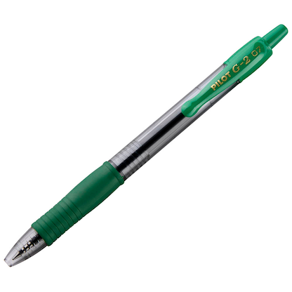 Artikelbild 2 für PILOT G2 Gelschreiber grün/transparent 0,4 mm, Schreibfarbe: grün, 1 St., Artikelnummer 547455