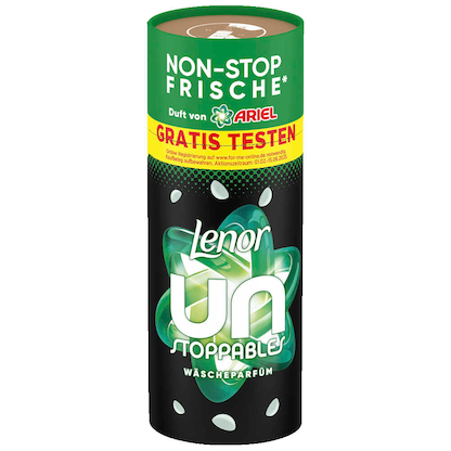 Artikelbild für Lenor UNSTOPPABLES Duft von ARIEL Wäscheparfüm Perls, 155,0 g, Artikelnummer 527339