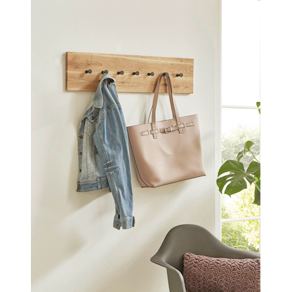 Artikelbild 5 für HAKU Möbel Wandgarderobe 22358 braun Holz 7 Haken 80,0 x 20,0 cm, Artikelnummer 551871